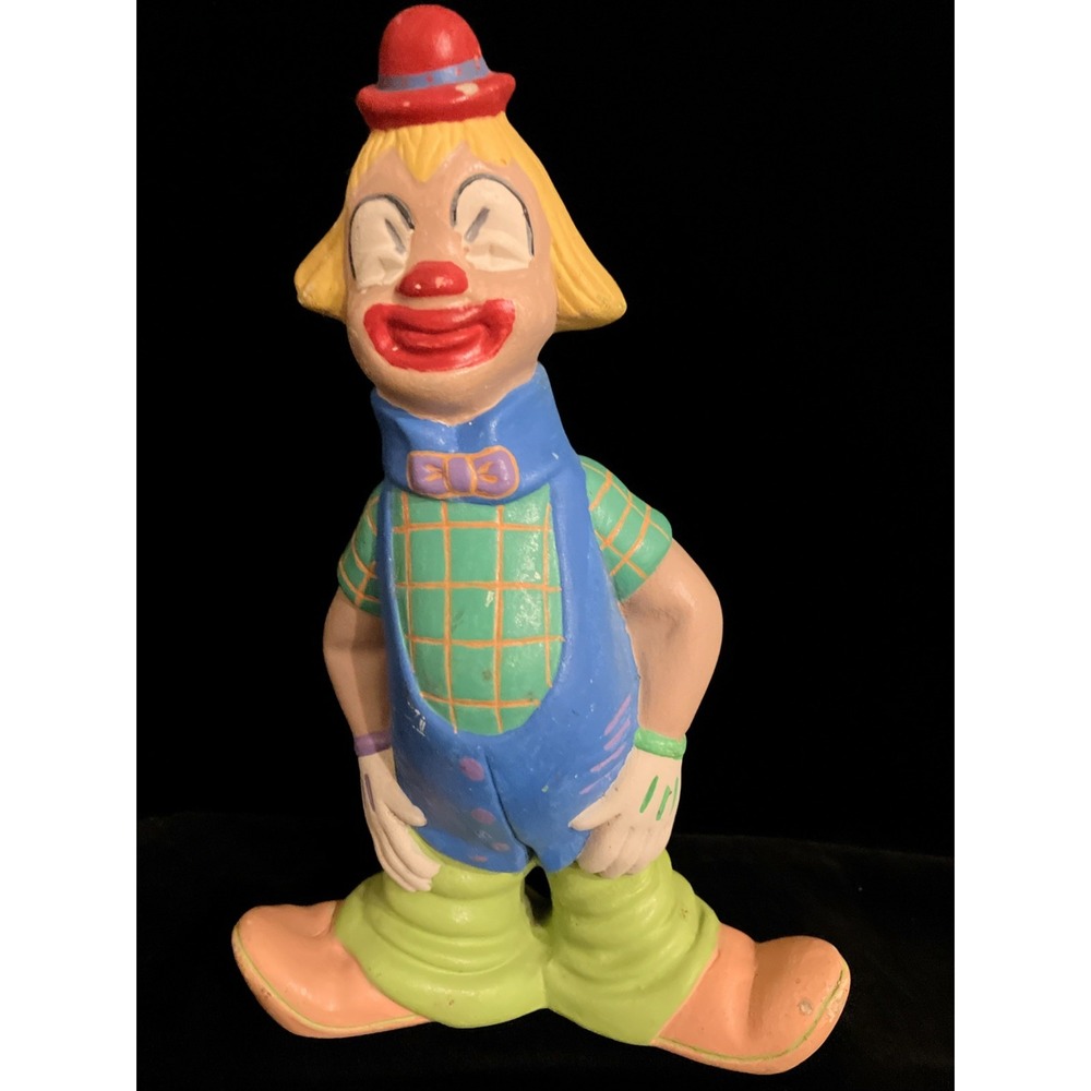 Hand Painted Porcelain Clown Figurine Vintage Circus Hobo Collectible